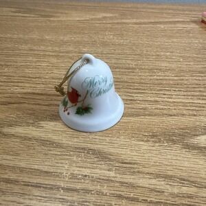 Rare Vintage Gibson Yuletide Treasures Mini Bell HAPPY HOLIDAYS 350R04020